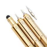Monteverde 9 Function Tool Solid Brass GT Ballpoint Pen MV35480
