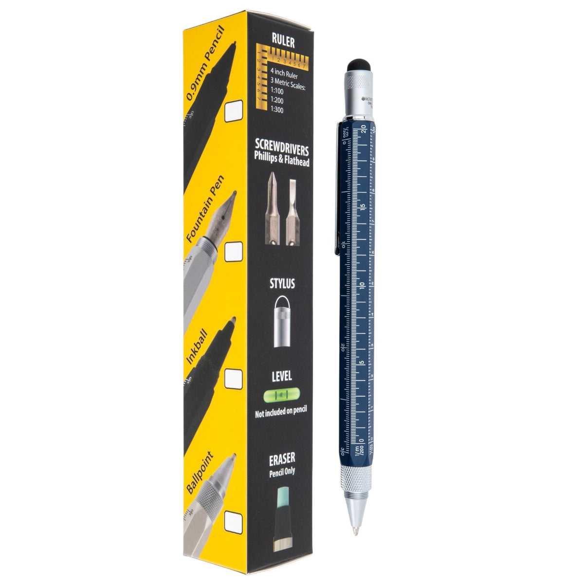 Monteverde 9 Function Tool Navy Blue CT Ballpoint Pen MV35297
