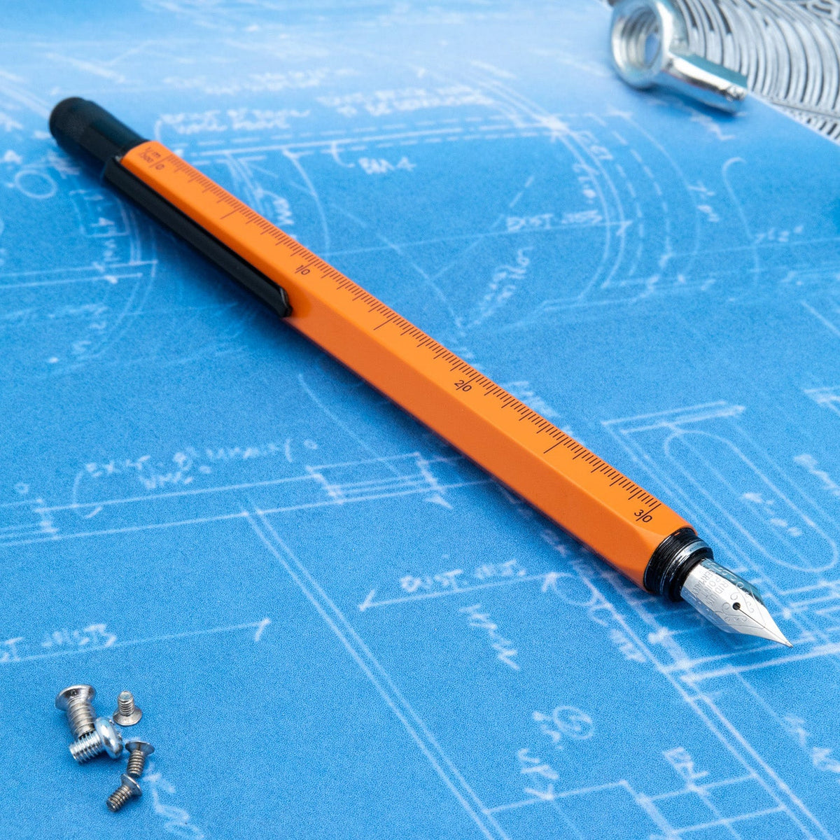 Monteverde 9 Function Tool Orange PVD Fountain Pen