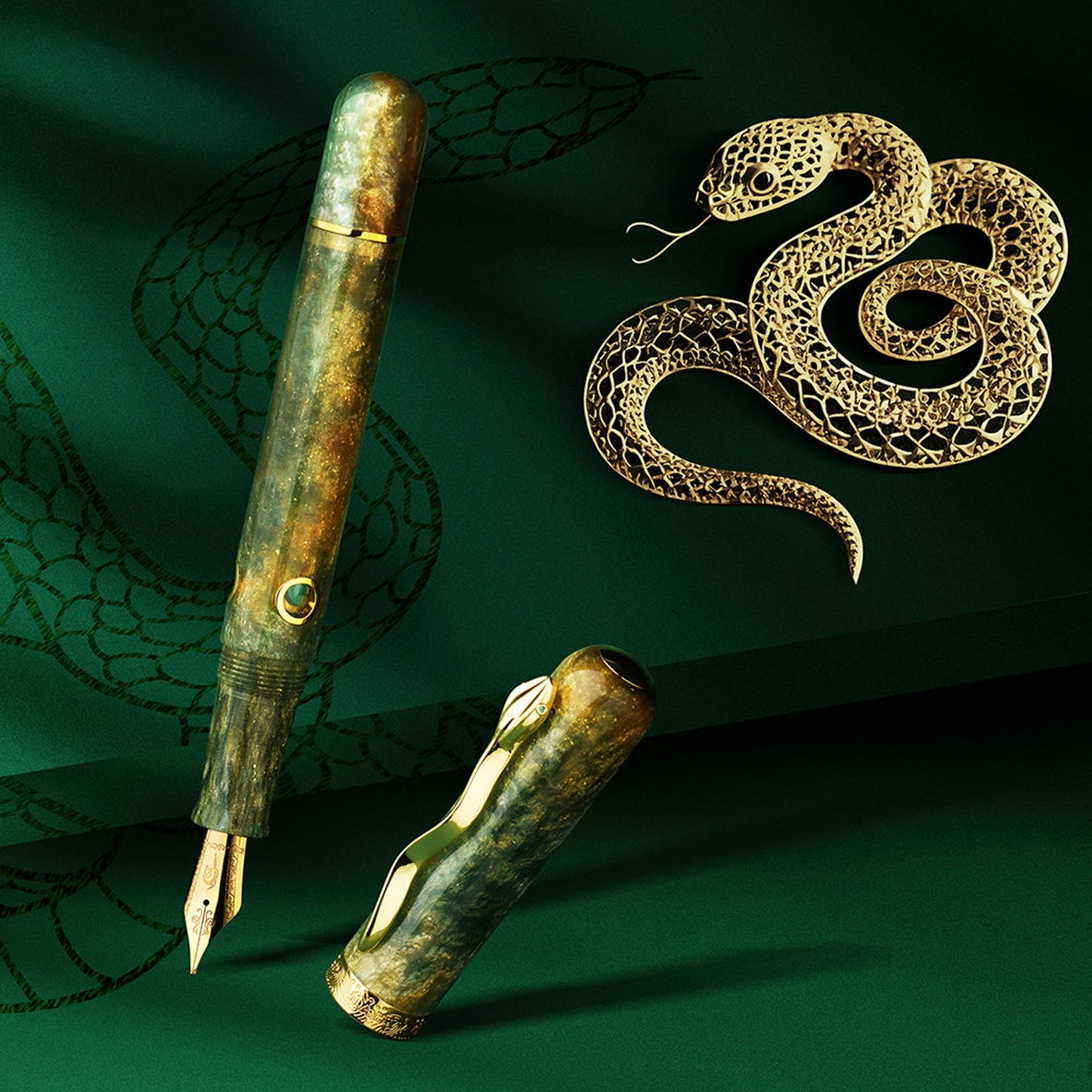 Nahvalur 2025 Pen of the Year Snake GT Fountain Pen (Limited Edition)