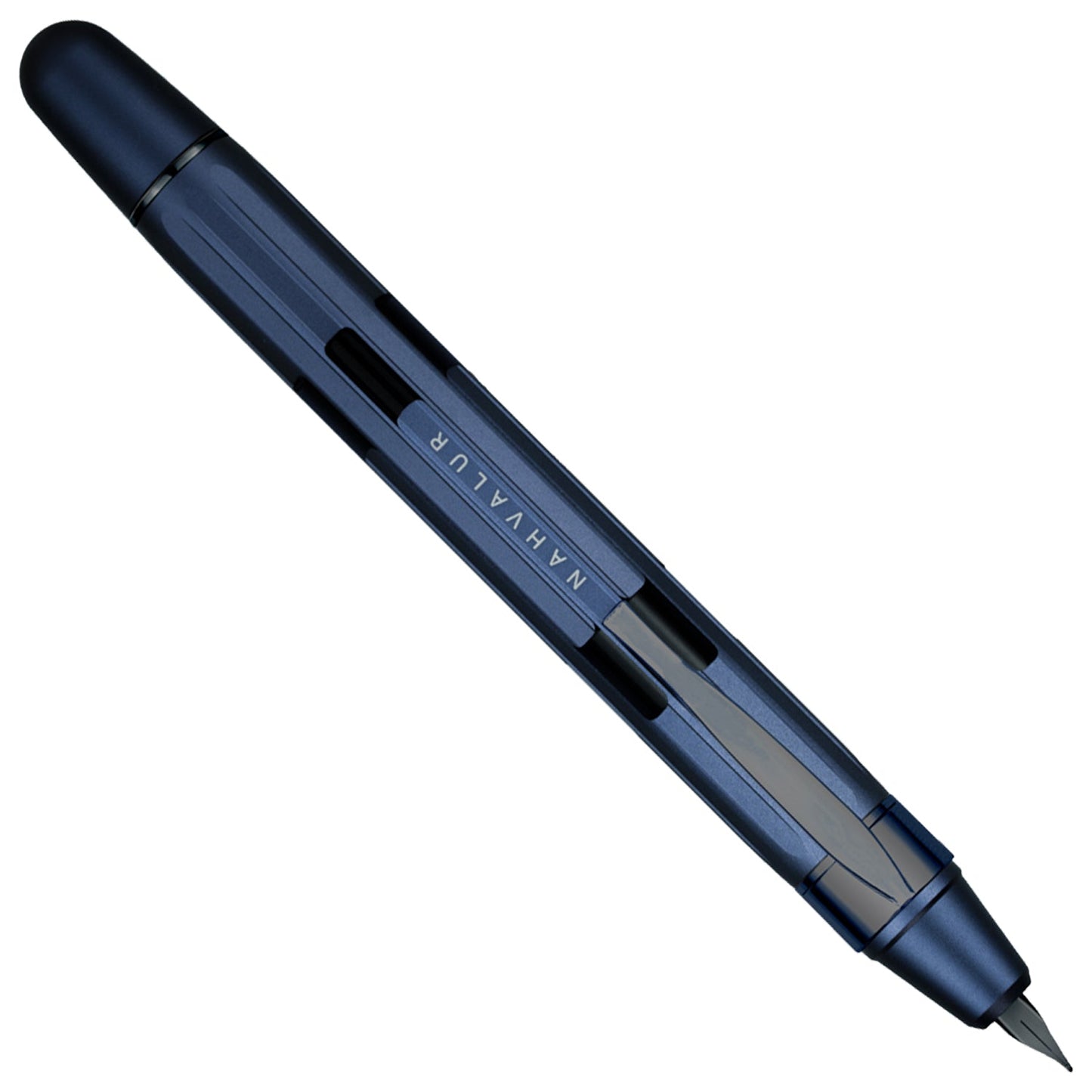 Nahvalur Eclipse Cobalt Black PVD Fountain Pen
