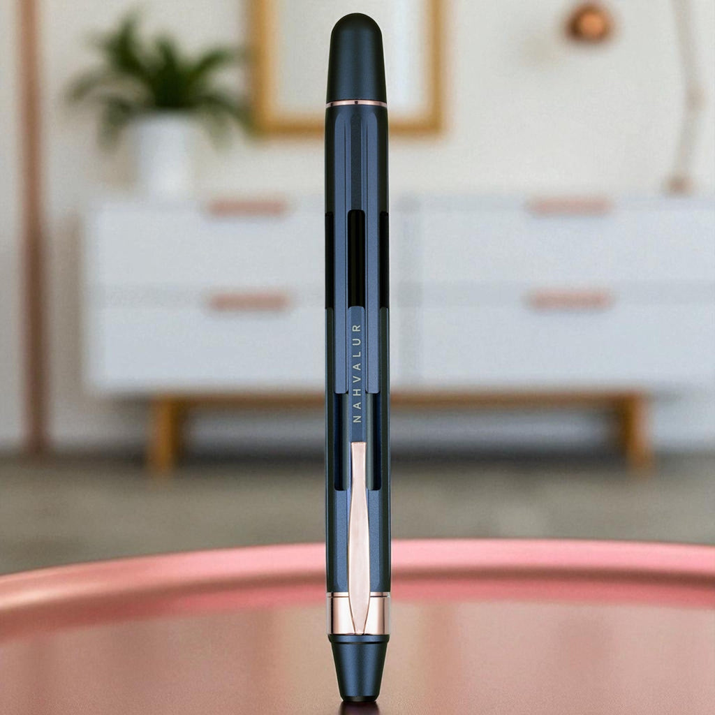 Nahvalur Eclipse Cobalt Rose Gold RGT Fountain Pen