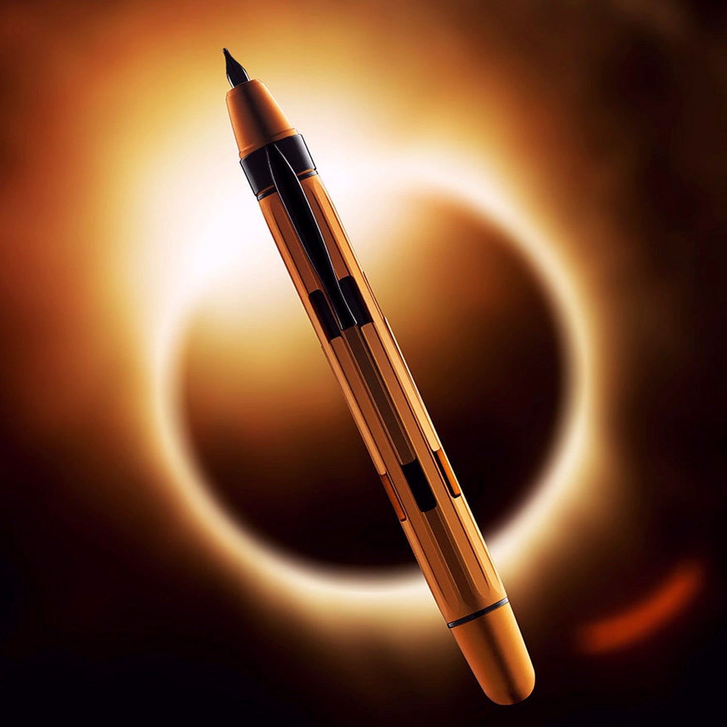 Nahvalur Eclipse Electrum Fountain Pen