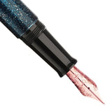 Nahvalur Ikkaku Blue Moon Urushi RGT Fountain Pen (Limited Edition)