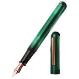 Nahvalur Ikkaku Green Moon Urushi RGT Fountain Pen (Limited Edition)