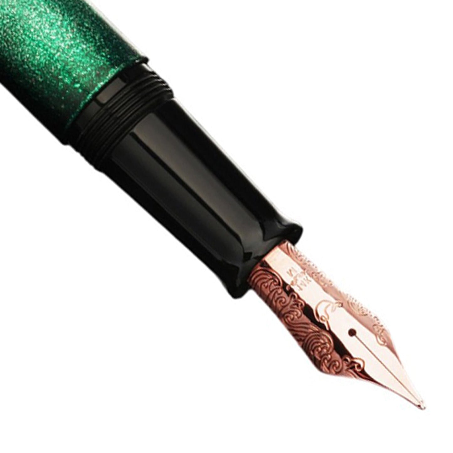 Nahvalur Ikkaku Green Moon Urushi RGT Fountain Pen (Limited Edition)