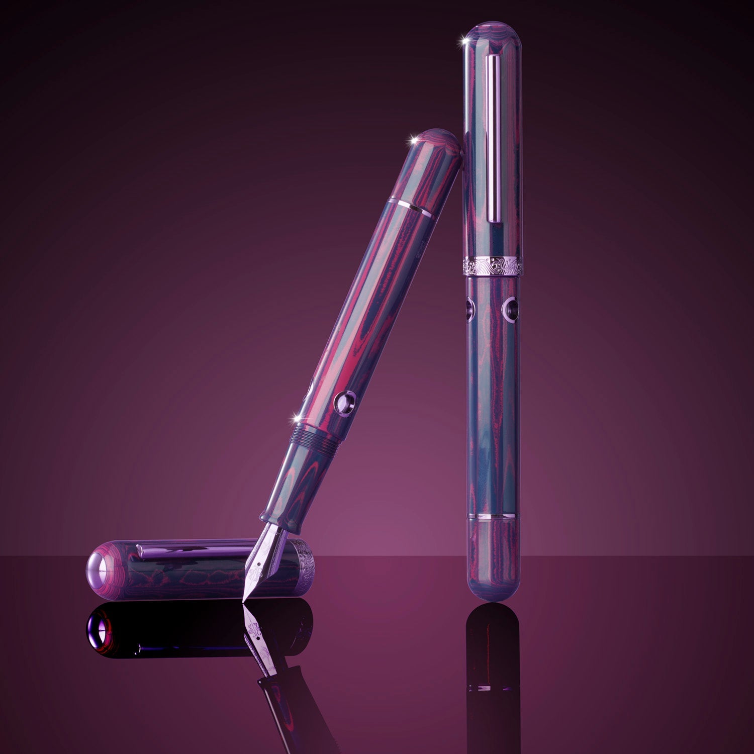 Nahvalur Nautilus Anthias Violet Fountain Pen (Limited Edition)