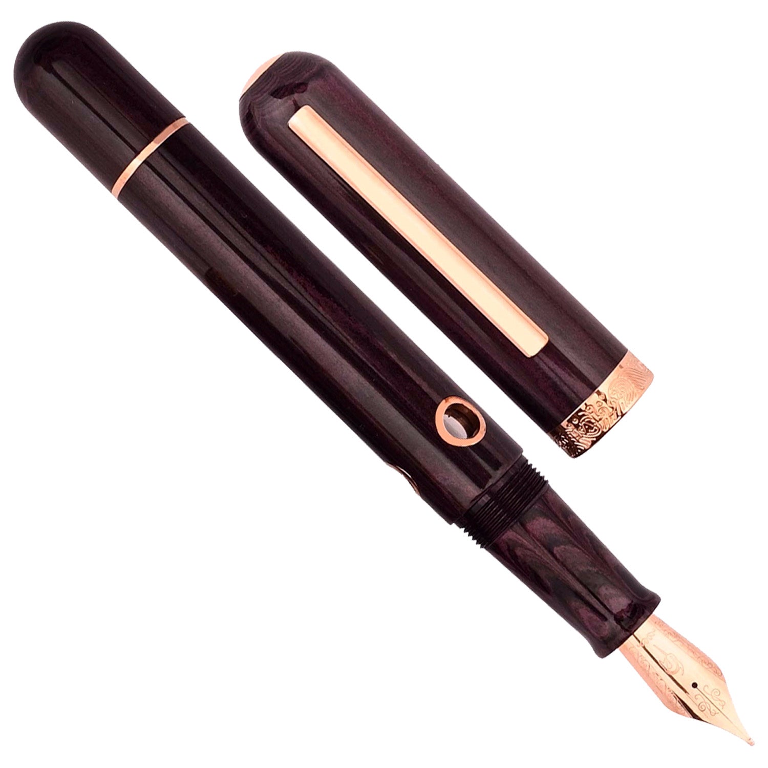 Nahvalur Nautilus Stylophora Berry RGT Fountain Pen