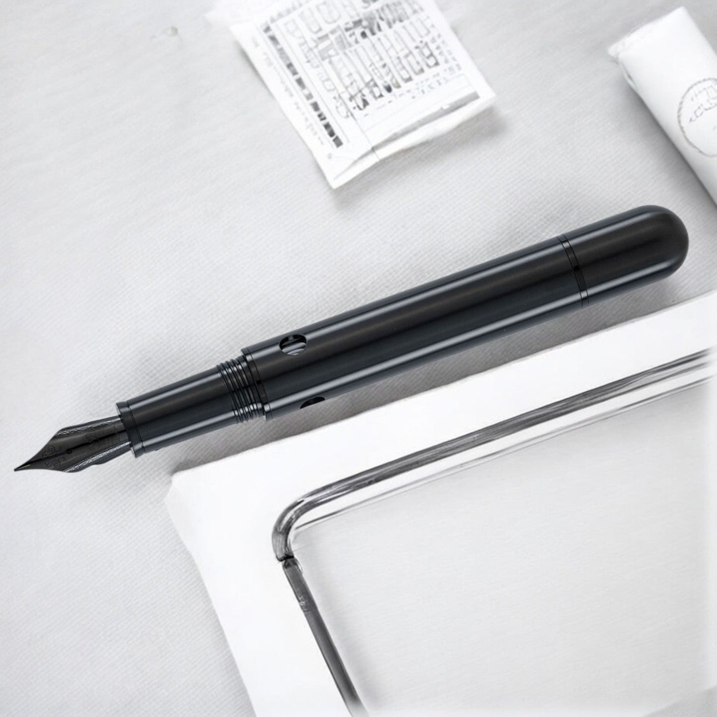 Nahvalur Nautilus Ti Black Fountain Pen
