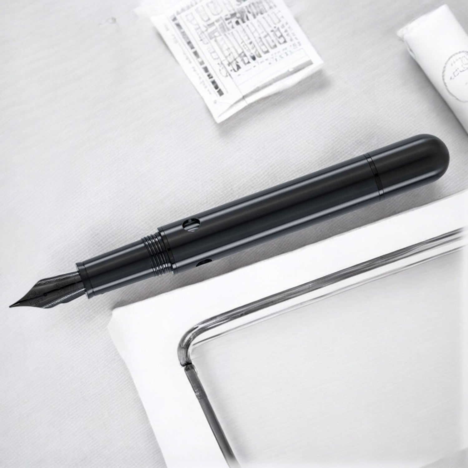 Nahvalur Nautilus Ti Black Fountain Pen