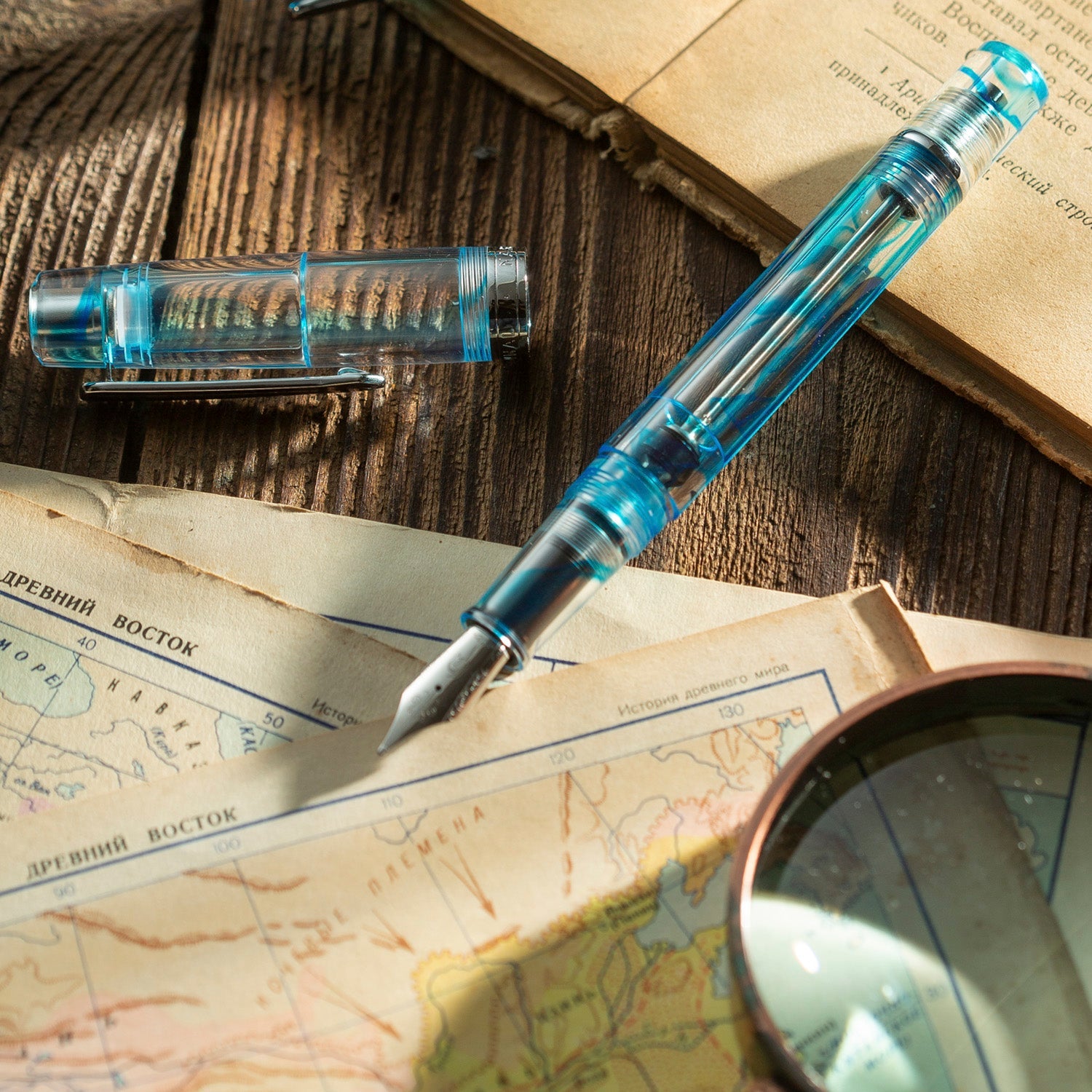 Nahvalur Original Plus Azureus Blue CT Fountain Pen