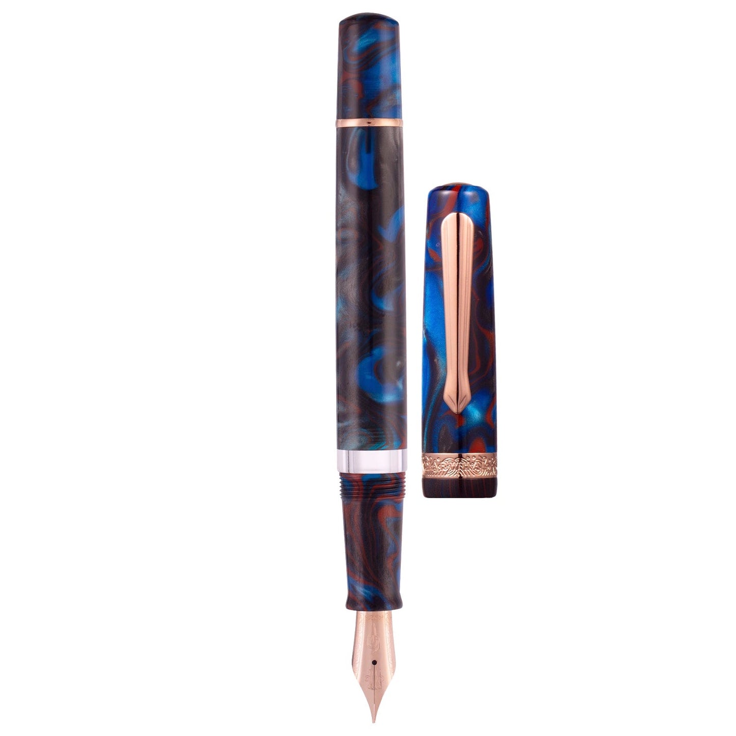 Nahvalur Schuylkill Dragonet Sapphire RGT Fountain Pen (Limited Edition)
