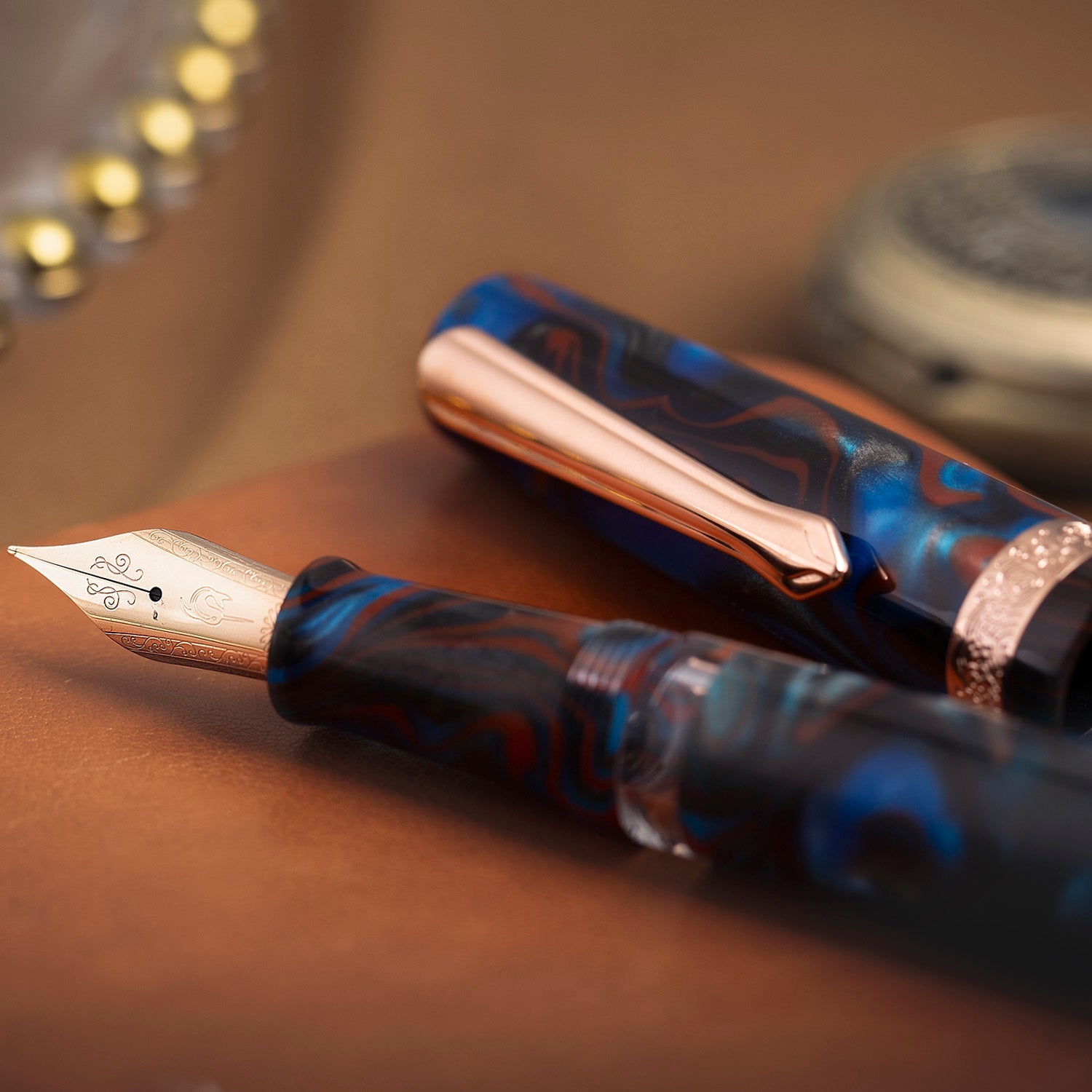 Nahvalur Schuylkill Dragonet Sapphire RGT Fountain Pen (Limited Edition)