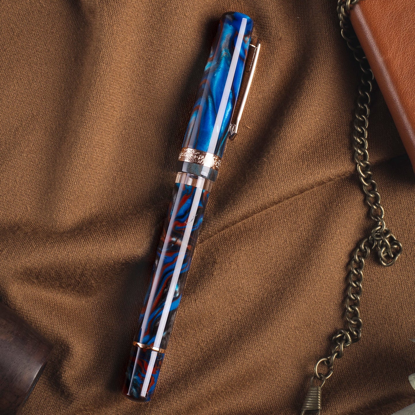 Nahvalur Schuylkill Dragonet Sapphire RGT Fountain Pen (Limited Edition)