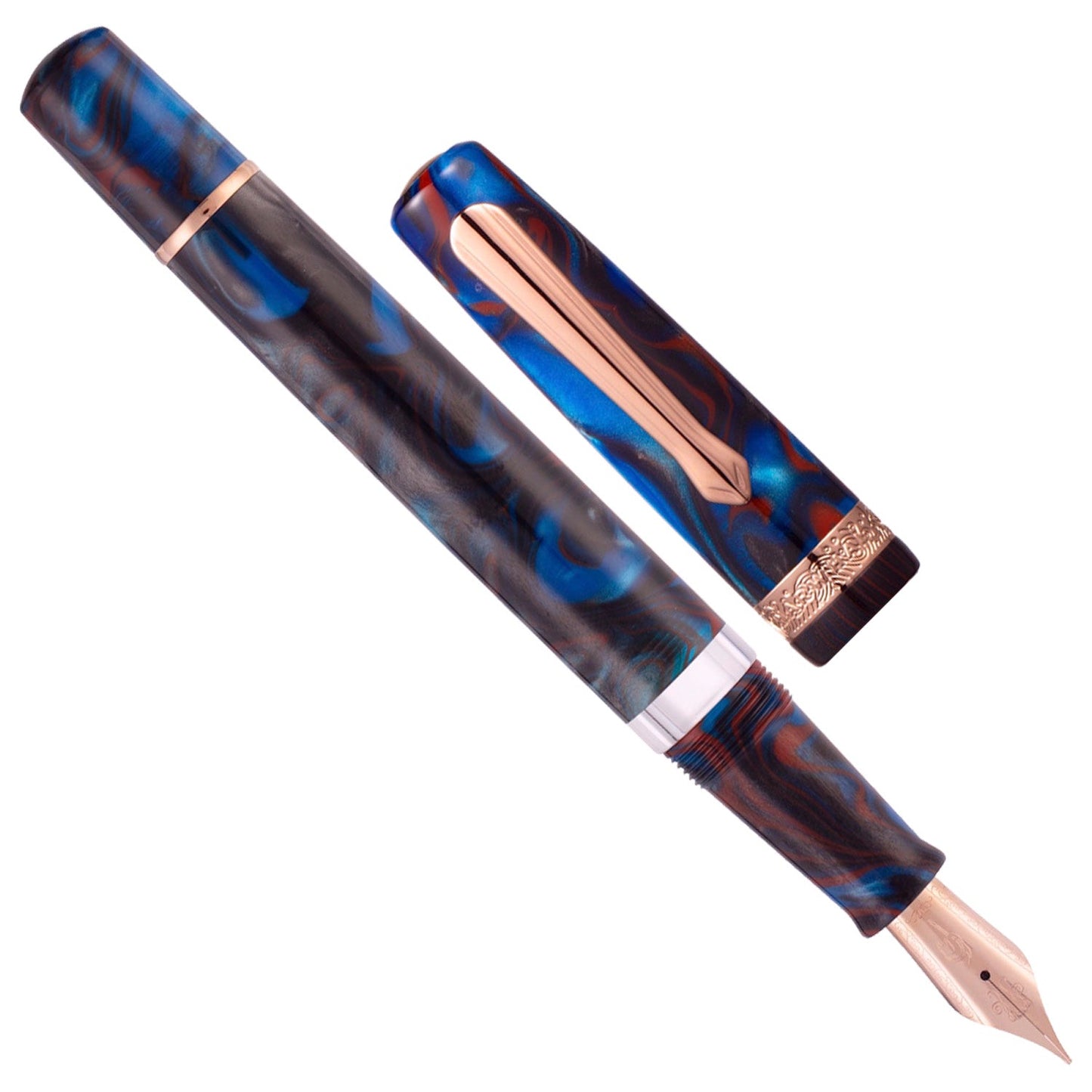 Nahvalur Schuylkill Dragonet Sapphire RGT Fountain Pen (Limited Edition)