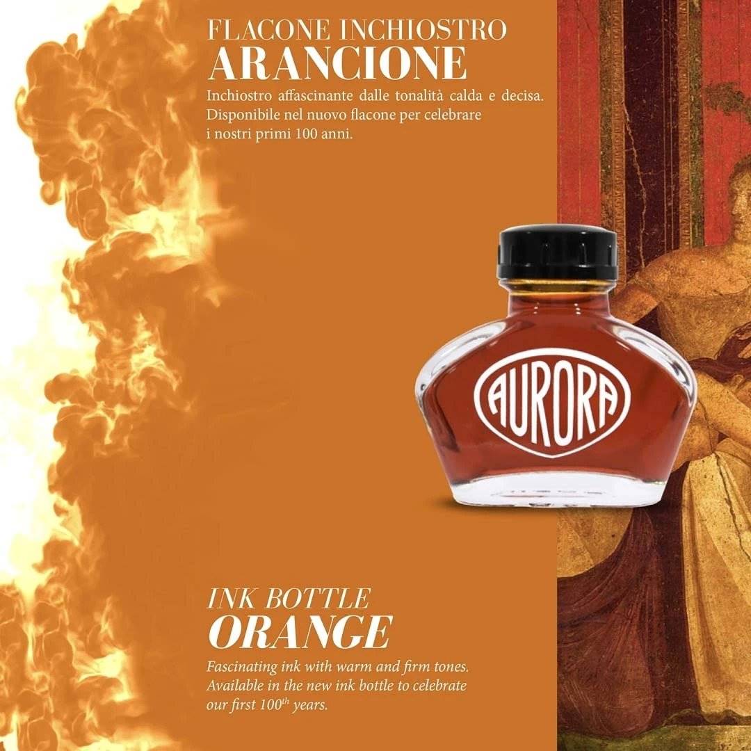 Aurora Anniversary Edition Ink Bottle (Arancione/Orange - 55ML) NC124-AR