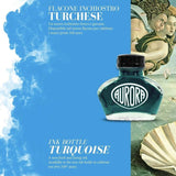 Aurora Anniversary Edition Ink Bottle (Turchese/Turquoise - 55ML) NC124-TU