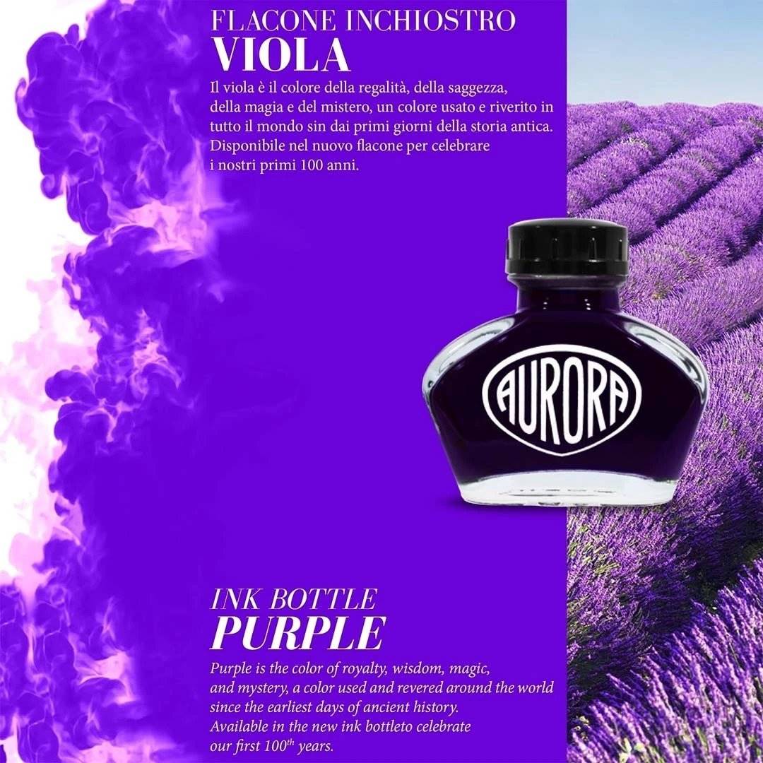 Aurora Anniversary Edition Ink Bottle (Viola/Purple - 55ML) NC124-VI