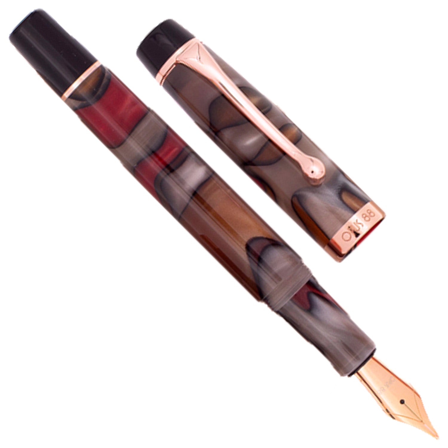 Opus 88 Harmony Red/Grey Fountain pen