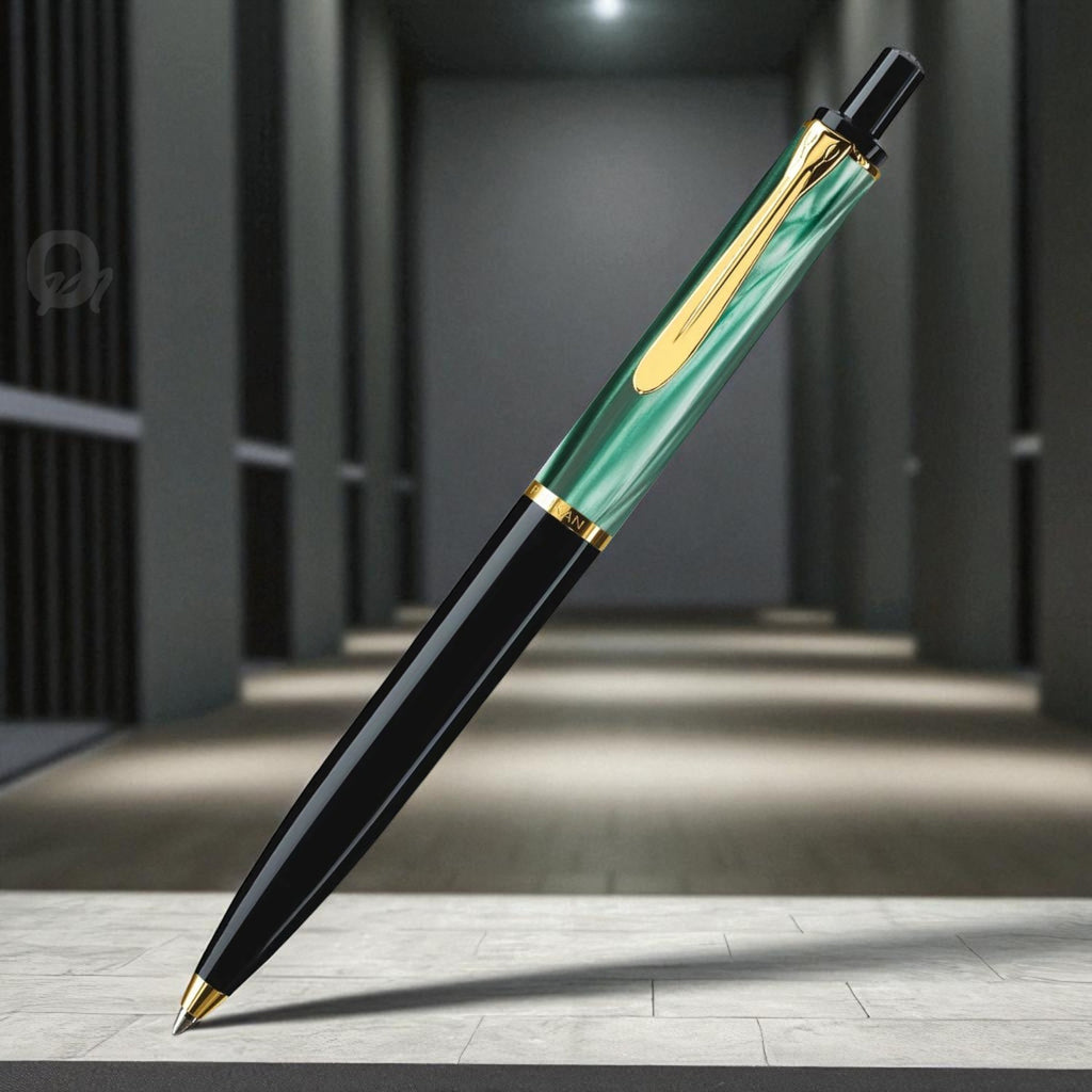 Pelikan Classic K200 Green Marbled Ballpoint Pen 987727