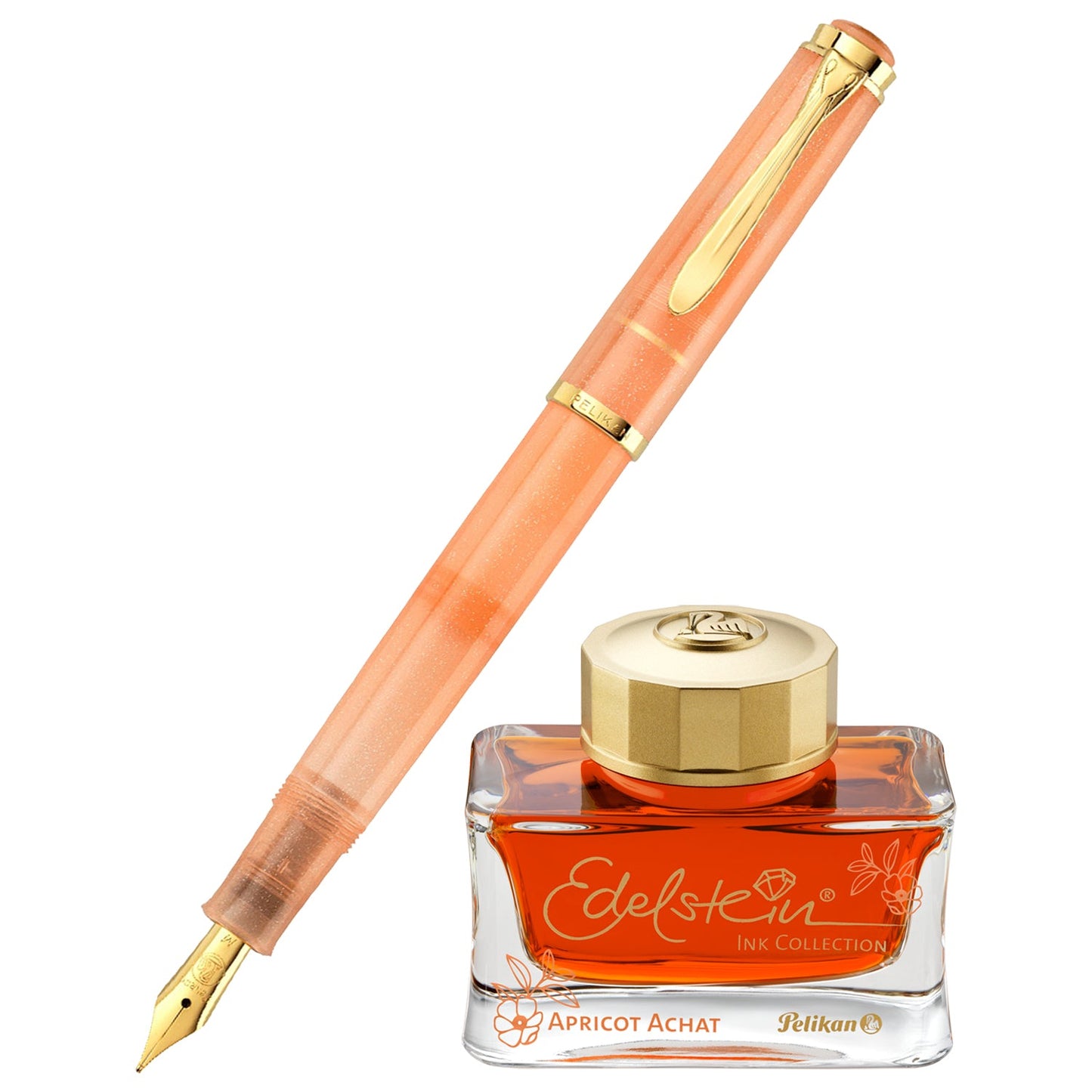 Pelikan Classic M200 Apricot Achat Fountain Pen Set (Special Edition)