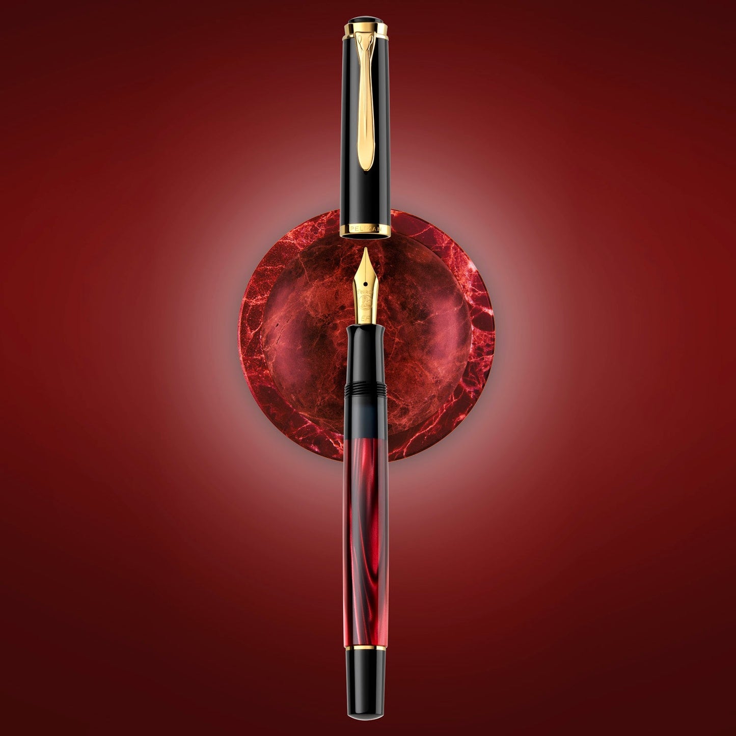 Pelikan Classic M200 Red Marbled Fountain Pen (Special Edition)