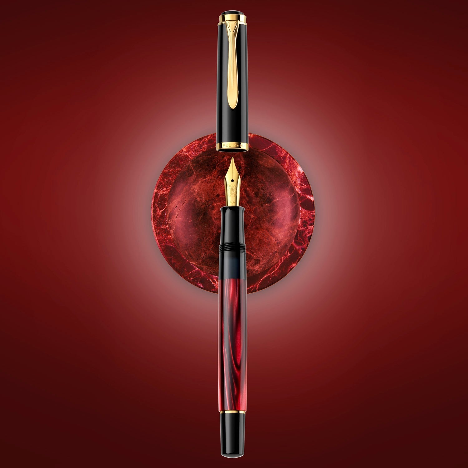 Pelikan Classic M200 Red Marbled Fountain Pen (Special Edition)