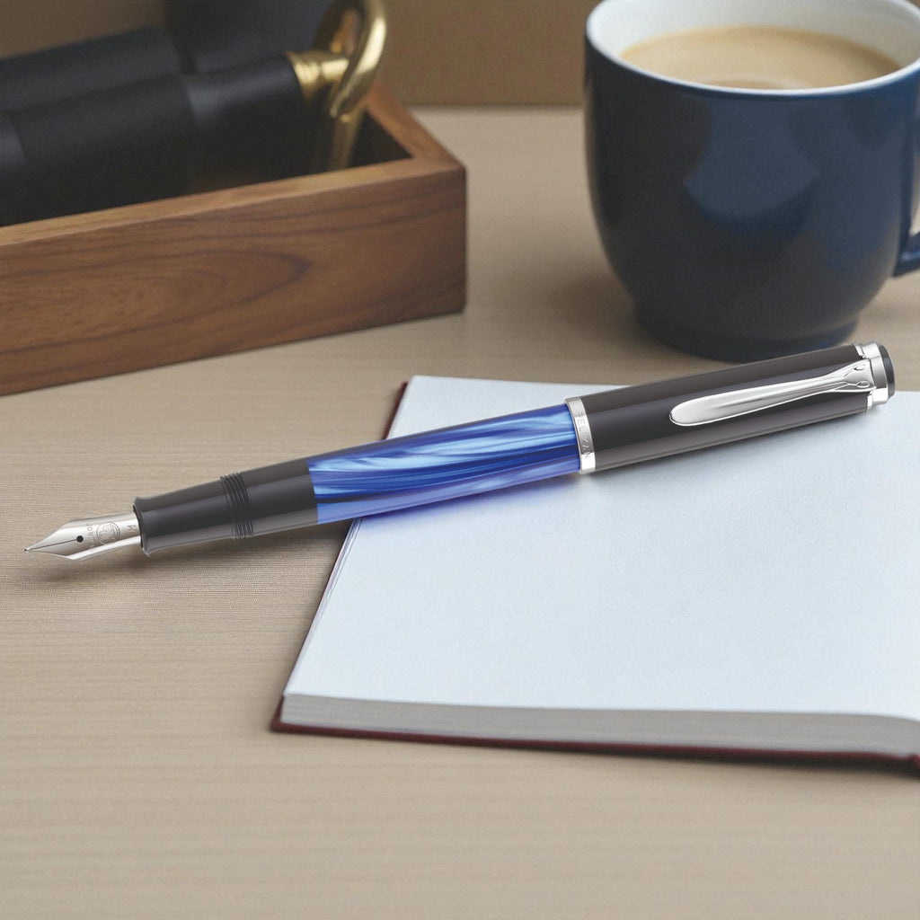 Pelikan Classic M205 Blue Marbled Fountain Pen