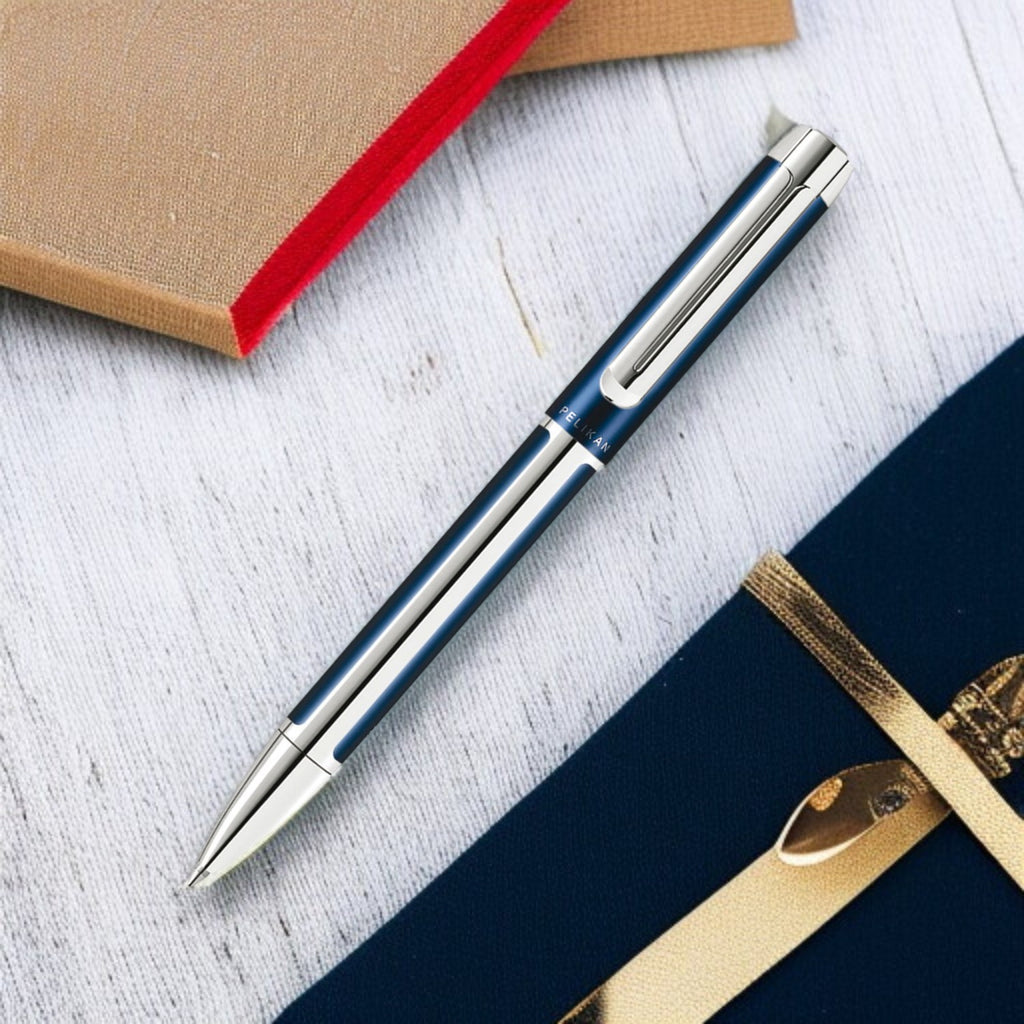 Pelikan Pura K40 Blue/Silver Ballpoint Pen 954990