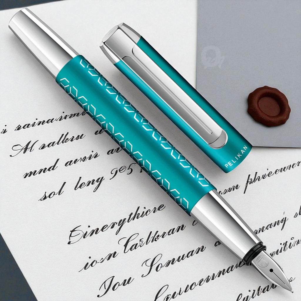 Pelikan Pura P40 Turquoise Fountain Pen (Special Edition)