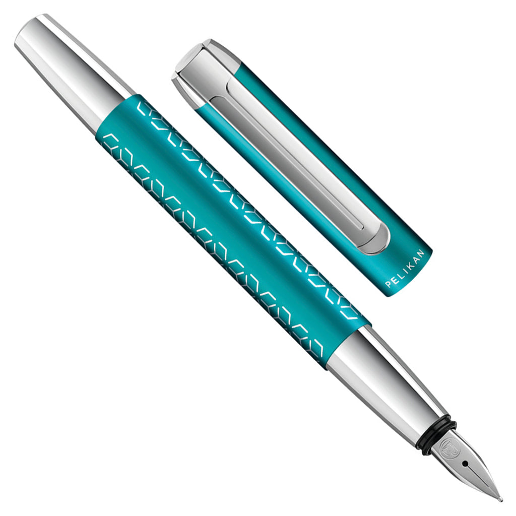 पेलिकन पुरा P40 फ़िरोज़ा फाउंटेन पेन (विशेष संस्करण)
