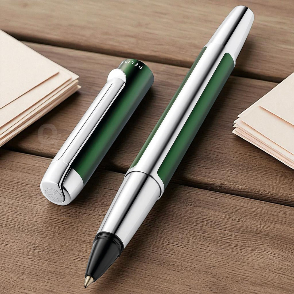 Pelikan Pura R40 Deep Green Roller Ball Pen 817486