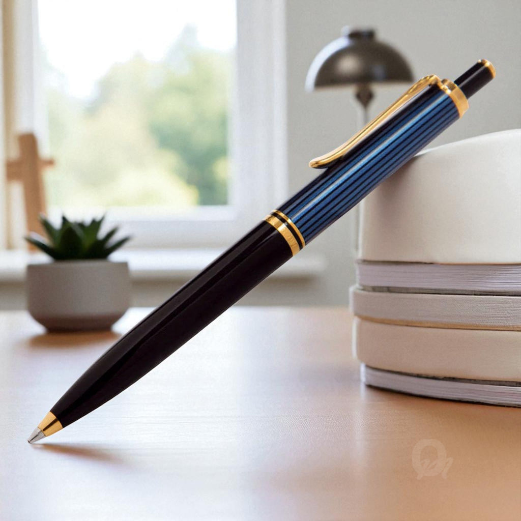 Pelikan Souveran K400 Black/Blue Ballpoint Pen 987800