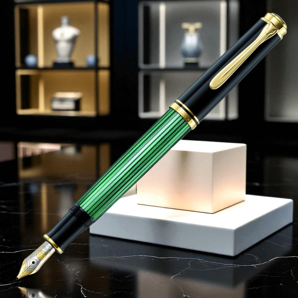 Pelikan Souveran M400 Black/Green Fountain Pen