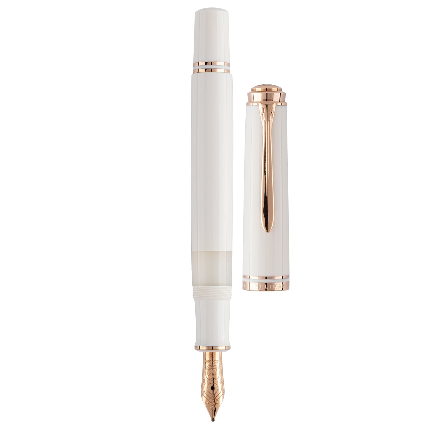 Pelikan Souveran M600 White Rose Gold Fountain Pen (Special Edition)