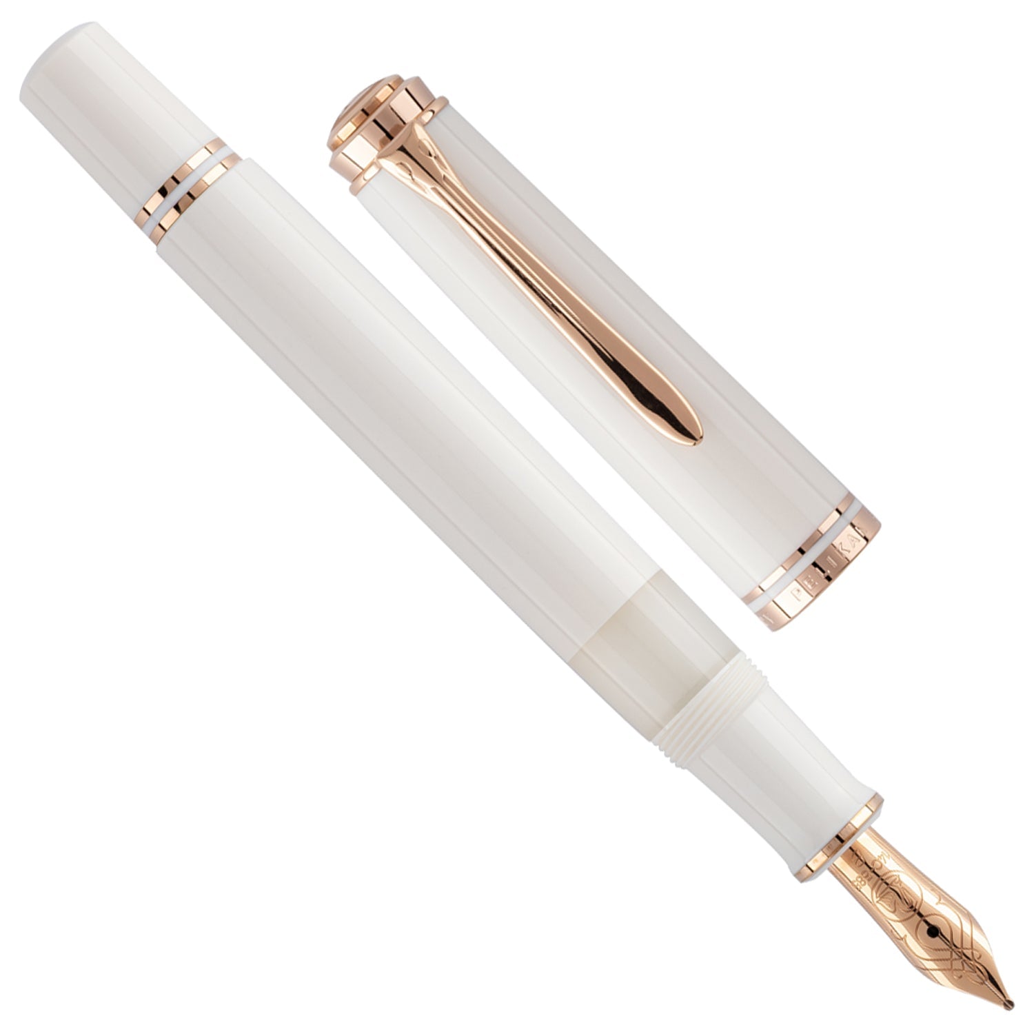 Pelikan Souveran M600 White Rose Gold Fountain Pen (Special Edition)