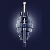 Pelikan Souveran M815 Metal Striped Blue Fountain Pen (Special Edition)