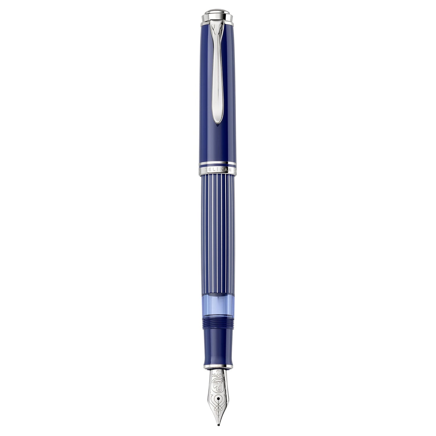 Pelikan Souveran M815 Metal Striped Blue Fountain Pen (Special Edition)