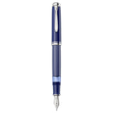 Pelikan Souveran M815 Metal Striped Blue Fountain Pen (Special Edition)