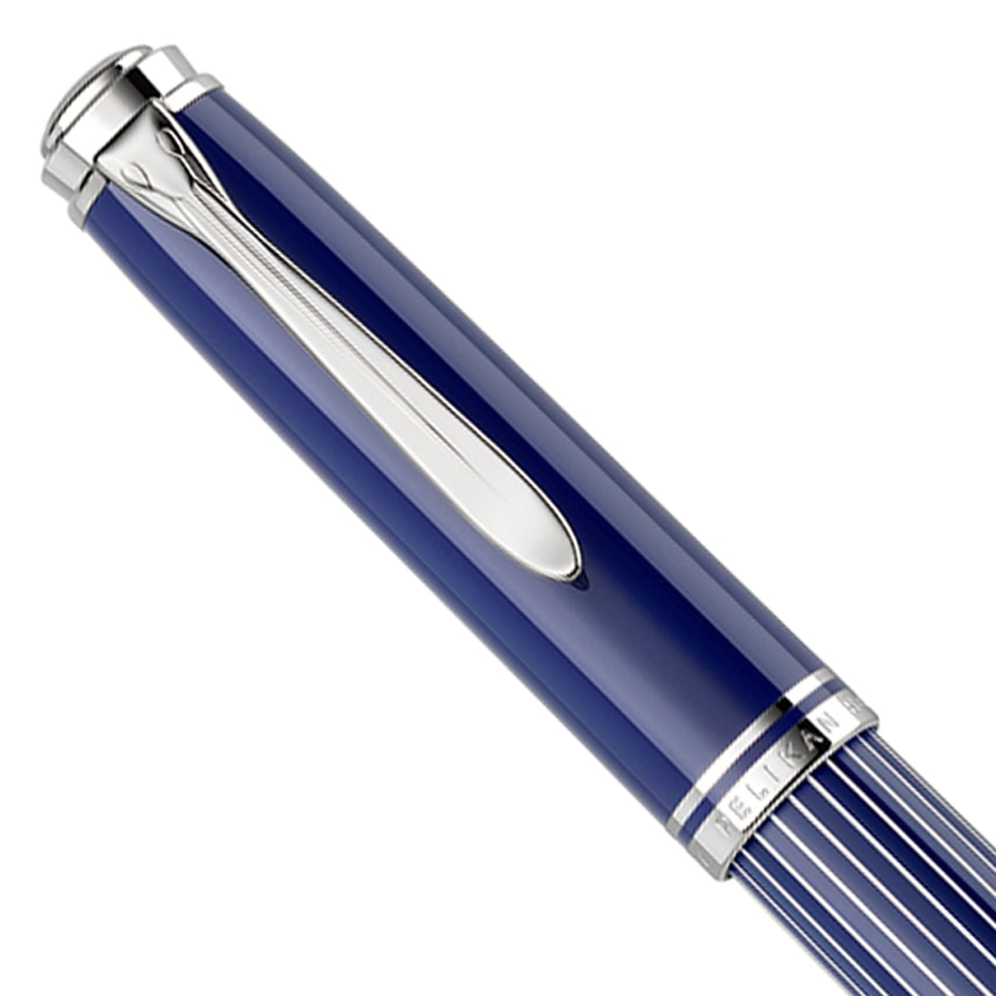 Pelikan Souveran M815 Metal Striped Blue Fountain Pen (Special Edition)