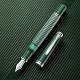 Pelikan Souveran M815 Metal Striped Green Fountain Pen (Special Edition)