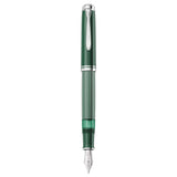 Pelikan Souveran M815 Metal Striped Green Fountain Pen (Special Edition)
