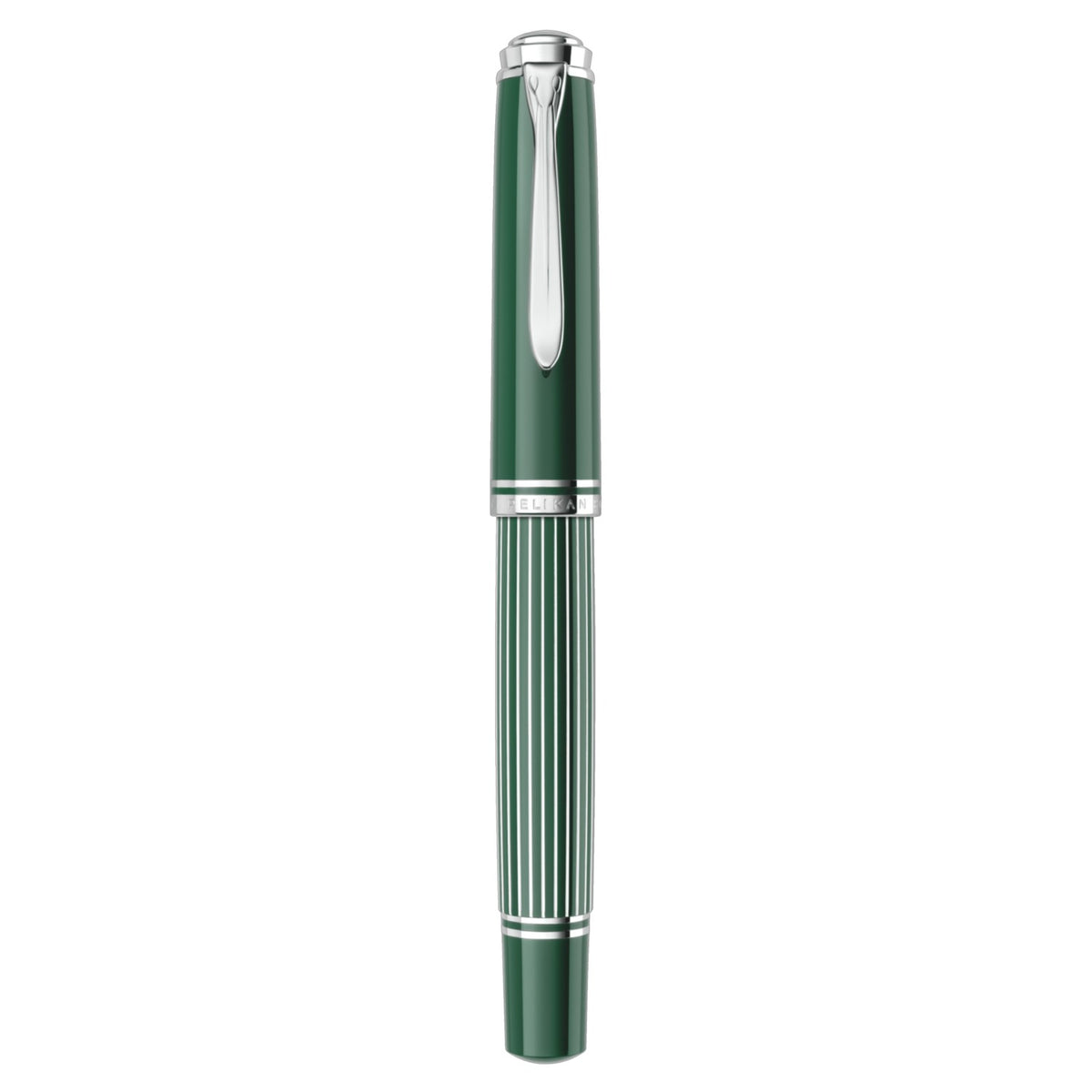 Pelikan Souveran M815 Metal Striped Green Fountain Pen (Special Edition)