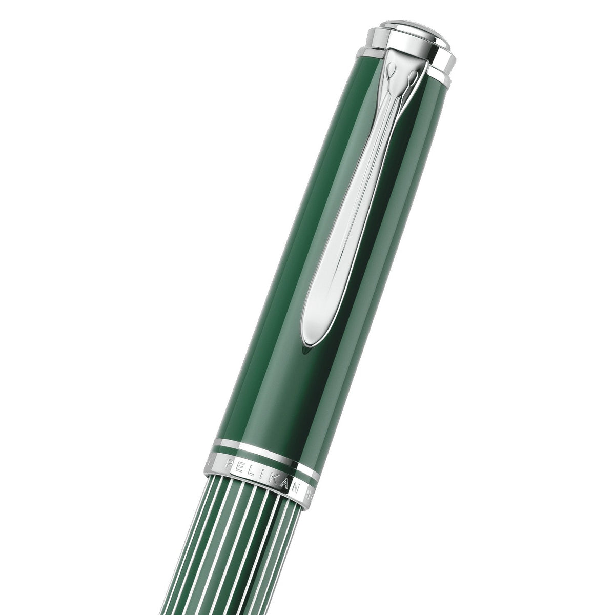 Pelikan Souveran M815 Metal Striped Green Fountain Pen (Special Edition)