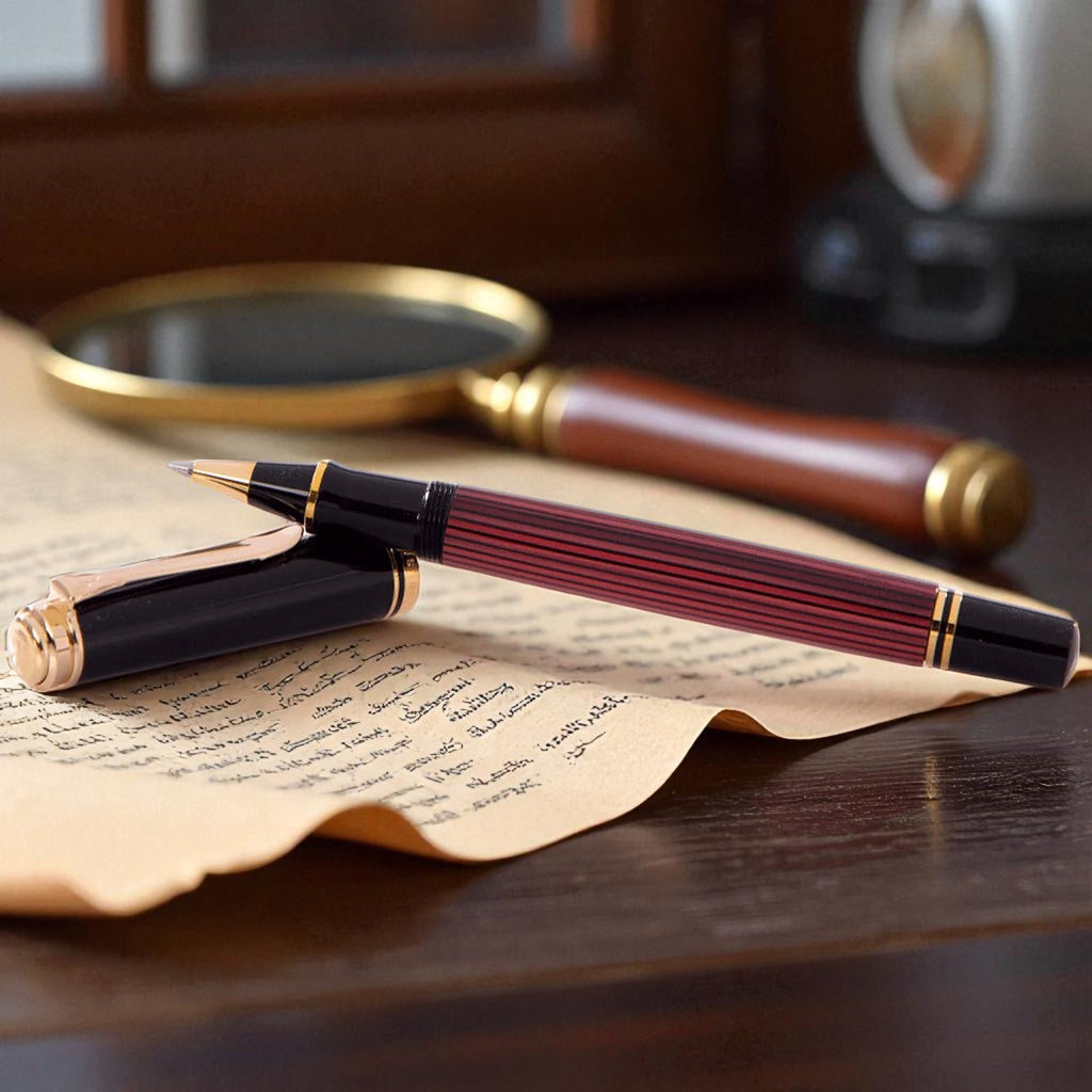 Pelikan Souveran R600 Black/Red Roller Ball Pen 928945