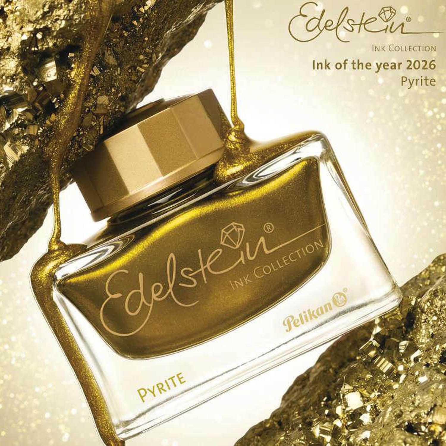 Pelikan Edelstein Ink Bottle (Pyrite - 50 ML) 303422 (Special Edition)