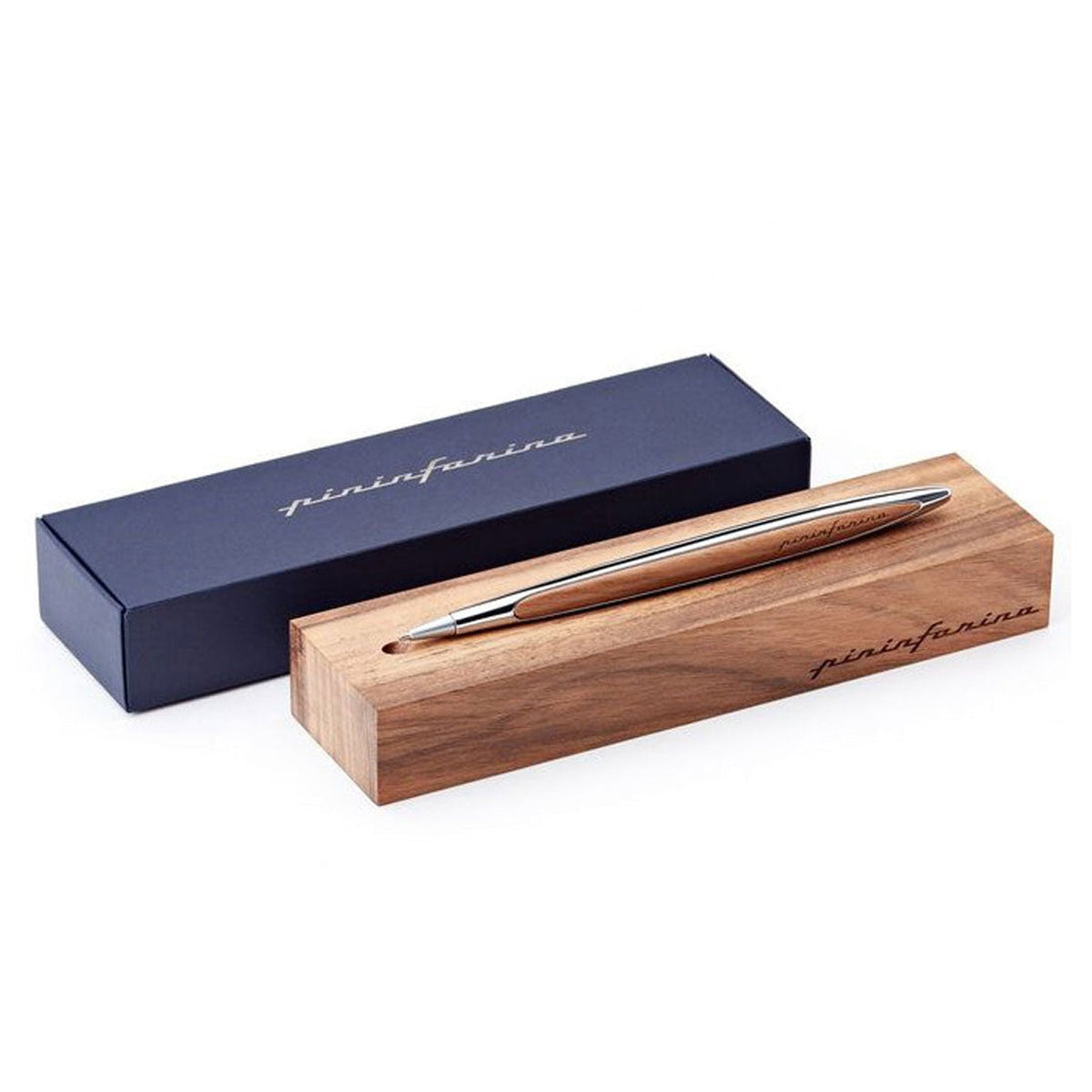 Pininfarina Segno Cambiano Classic Polished Chrome Ballpoint Pen NPKRE01664
