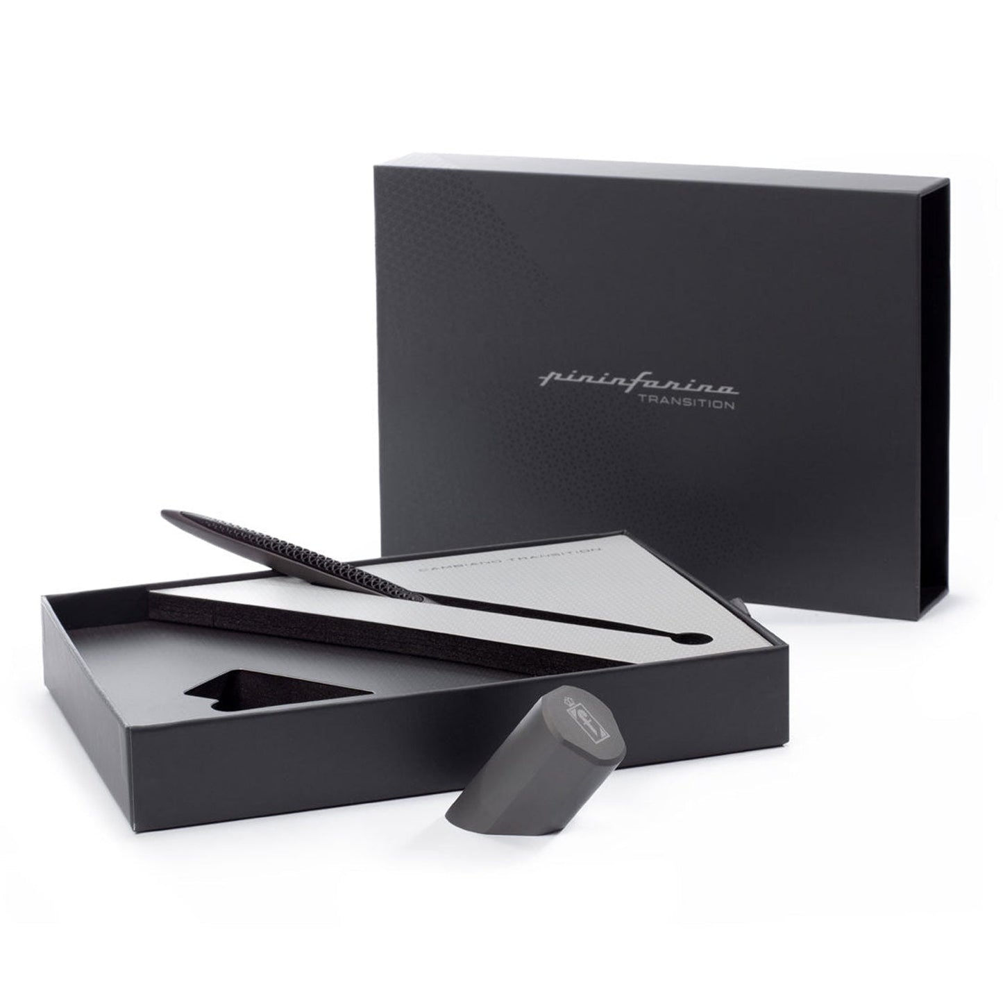 Pininfarina Segno Cambiano Transitions Titanium Ballpoint Pen PFCBTRTIINK