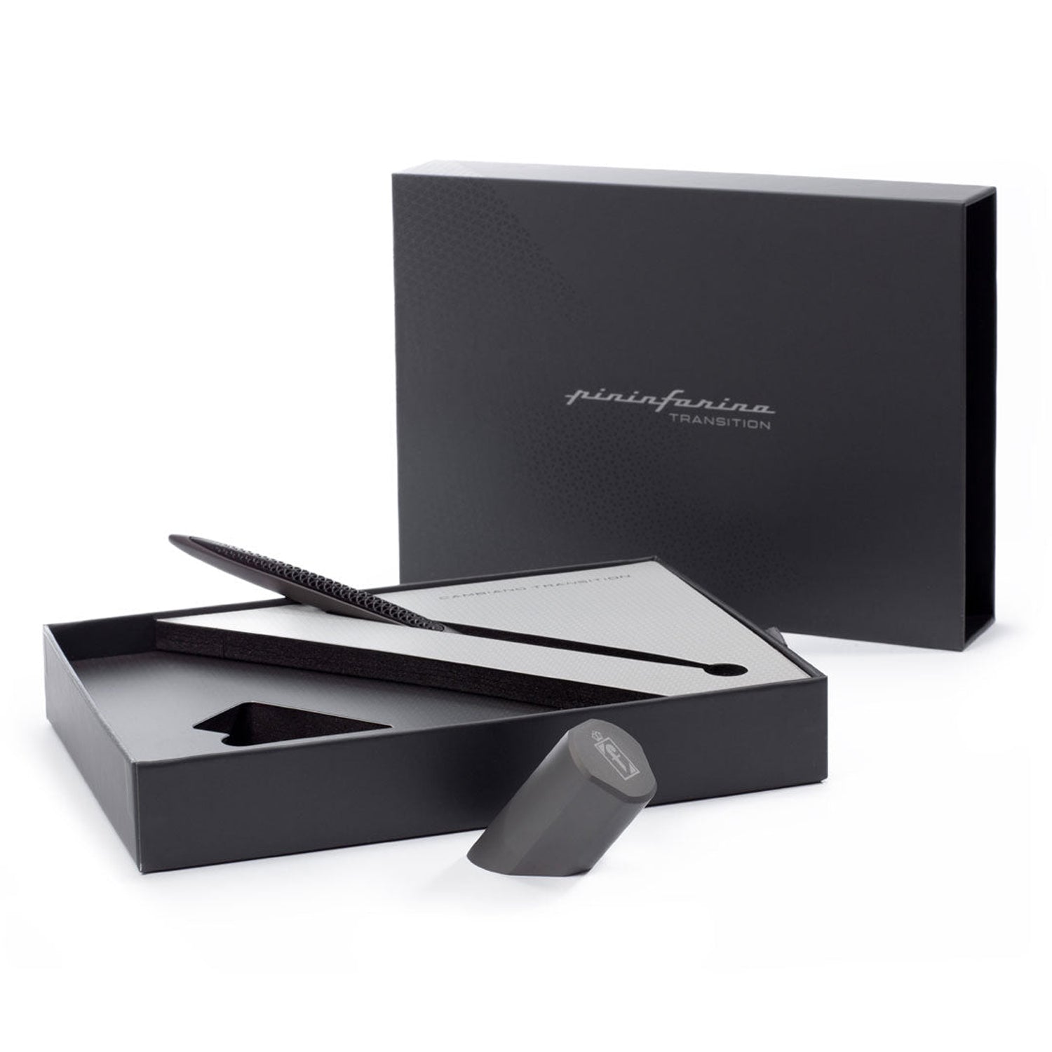 Pininfarina Segno Cambiano Transitions Titanium Ballpoint Pen PFCBTRTIINK