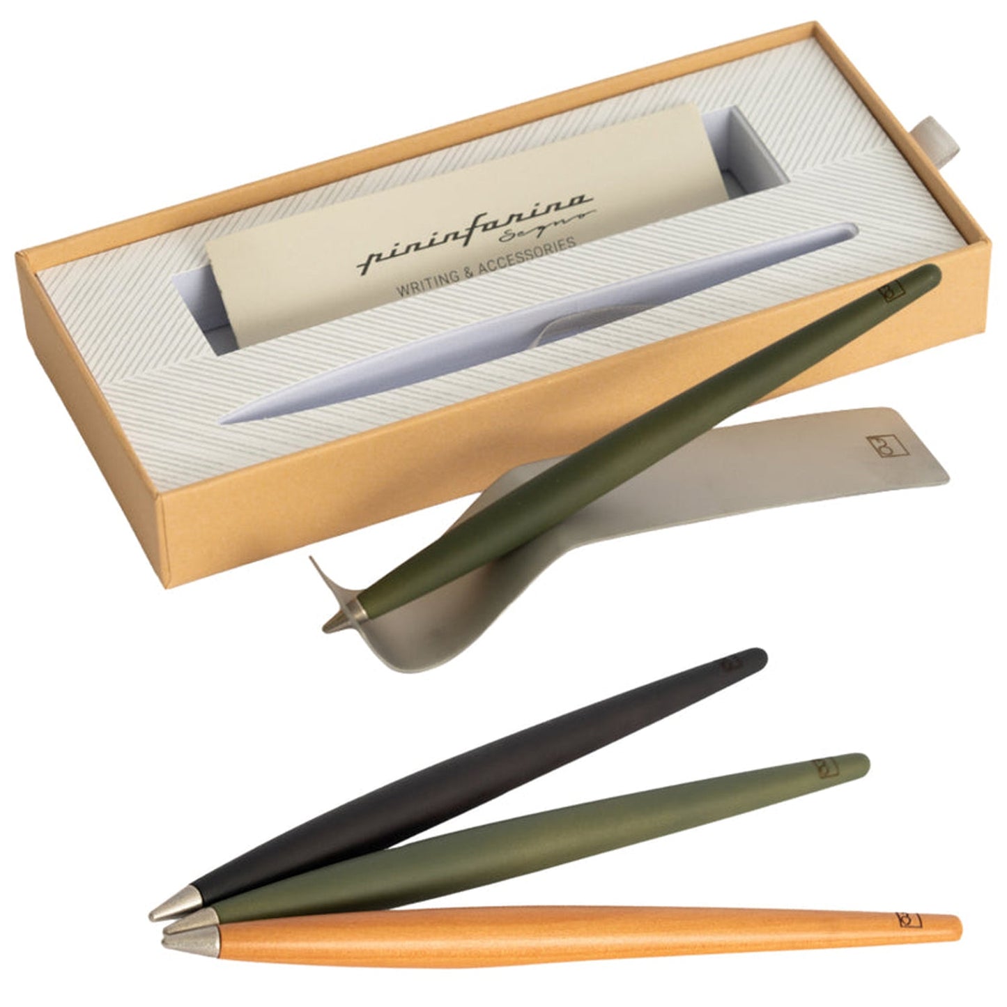 Pininfarina Segno Forever Piuma Pear Wood Ballpoint Pen FOPIUINKPE